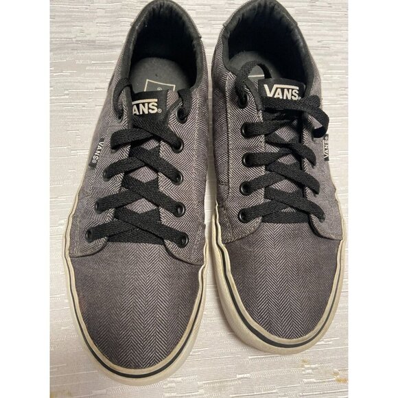 Men's Vans Off The Wall Gray Low Top Skateboarding Sneakers Shoes Size 7 - Picture 1 of 6